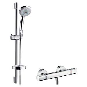 Hansgrohe Croma 100 Shower system Multi with Ecostat Comfort thermostatic mixer and shower rail 65 cm Hansgrohe Croma 100 Shower system Multi with Ecostat Comfort thermostatic mixer and shower rail 65 cm