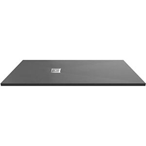 nuie NLT71063 Modern Bathroom Slimline Rectangular Shower Tray Grill Not Included, 800mm x 1700mm, Slate Grey nuie NLT71063 Modern Bathroom Slimline Rectangular Shower Tray Grill Not Included, 800mm x 1700mm, Slate Grey