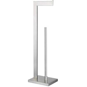 GERZWY Toilet Paper Holder Free Standing with Reserve, SUS 304 Stainless Steel Lavatory Tissue Roll Holder Floor Stand Storage Brushed Finish DZY004-LS GERZWY Toilet Paper Holder Free Standing with Reserve, SUS 304 Stainless Steel Lavatory Tissue Roll Holder Floor Stand Storage Brushed Finish DZY004-LS