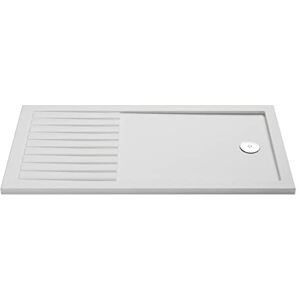 nuie NSR1680 Trays Modern Bathroom Slip Resistant Walk in Shower Tray, 800mm x 1600mm, Matt White nuie NSR1680 Trays Modern Bathroom Slip Resistant Walk in Shower Tray, 800mm x 1600mm, Matt White