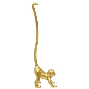 Premier Houseware Gold Toilet Roll Holder For Bathroom/Monkey Figurine Toilet Paper Holder/Stylish Free Standing Toilet Roll Holder 12 x 8 x 42 Premier Houseware Gold Toilet Roll Holder For Bathroom/Monkey Figurine Toilet Paper Holder/Stylish Free Standing Toilet Roll Holder 12 x 8 x 42