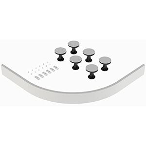 Hudson Reed nuie LEG5W ǀ Modern Bathroom Easy Plumb Leg & Plinth Set, for 700-900mm Quadrant & Offset Quadrant 'Pearlstone Matrix' Shower Tray, 700mm 900mm, Gloss White Hudson Reed nuie LEG5W ǀ Modern Bathroom Easy Plumb Leg & Plinth Set, for 700-900mm Quadrant & Offset Quadrant 'Pearlstone Matrix' Shower Tray, 700mm 900mm, Gloss White