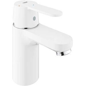 Grohe Get Single-Lever Basin Mixer, S-Size, Water- and Energy-Saving, with Push-Open Pop-Up Waste Set Moon White Easy to Install 23586LS0 Grohe Get Single-Lever Basin Mixer, S-Size, Water- and Energy-Saving, with Push-Open Pop-Up Waste Set Moon White Easy to Install 23586LS0