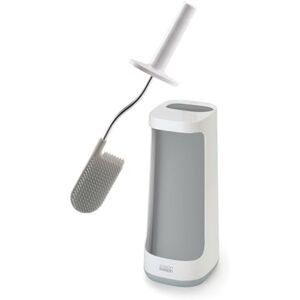 Joseph Joseph Flex Plus Smart Hygienic Silicone Toilet Brush with Storage Bay Caddy, flexible, anti-drip, anti-clog deep clean head Large, White/Grey Joseph Joseph Flex Plus Smart Hygienic Silicone Toilet Brush with Storage Bay Caddy, flexible, anti-drip, anti-clog deep clean head Large, White/Grey