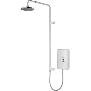 Triton Showers Collections UNIQ® Shower Electric 9.5 KW I Gloss White I Electrical Showers with Rainfall Showerhead and Anti Twist Hose Best Electric Shower Units for Bathrooms Triton Showers Collections UNIQ® Shower Electric 9.5 KW I Gloss White I Electrical Showers with Rainfall Showerhead and Anti Twist Hose Best Electric Shower Units for Bathrooms
