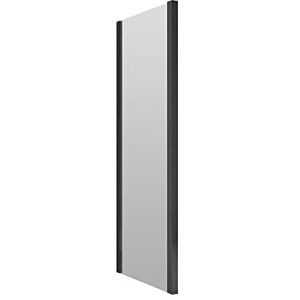 nuie SQSP70BP Rene Modern Bathroom 1850mm Shower 6mm Toughened Safety Glass Side Panel, 700mm, Black nuie SQSP70BP Rene Modern Bathroom 1850mm Shower 6mm Toughened Safety Glass Side Panel, 700mm, Black