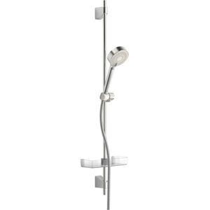 Hansa basicjet wall bar Shower Set, Length 960 mm, Anti-Lime Technology, 3-Jet, Hand Shower Diameter 95 mm, 44670133; Color: Chrome Hansa basicjet wall bar Shower Set, Length 960 mm, Anti-Lime Technology, 3-Jet, Hand Shower Diameter 95 mm, 44670133; Color: Chrome