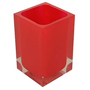Gedy Auckland Red Bathroom Toothbrush Holder, Dimensions and Weight: 11 x 7.2 x 7.2 cm & 0.25 kg, Transparent Resin Toothbrush Holder, R&D Design, Handmade, 2 Year Warranty Gedy Auckland Red Bathroom Toothbrush Holder, Dimensions and Weight: 11 x 7.2 x 7.2 cm & 0.25 kg, Transparent Resin Toothbrush Holder, R&D Design, Handmade, 2 Year Warranty