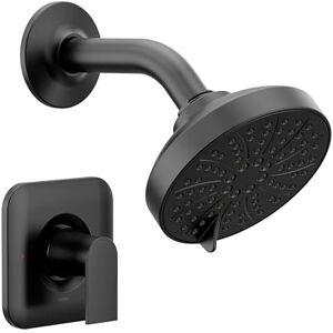 Moen T2472EPBL Genta Posi-Temp Pressure Balancing Eco-Performance Modern Shower Only Trim Without Valve, Matte Black Moen T2472EPBL Genta Posi-Temp Pressure Balancing Eco-Performance Modern Shower Only Trim Without Valve, Matte Black