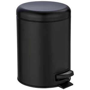 WENKO Leman Cosmetic Pedal Bin Black 5 L WENKO Leman Cosmetic Pedal Bin Black 5 L