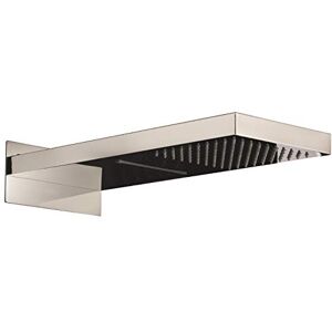 Hudson Reed Overhead HEAD48 ǀ Modern Bathroom Rectangular Shower Head with Waterfall Option, 100mm x 200mm, Chrome Hudson Reed Overhead HEAD48 ǀ Modern Bathroom Rectangular Shower Head with Waterfall Option, 100mm x 200mm, Chrome