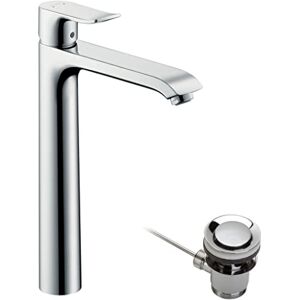Hansgrohe Metris Basin Mixer Tap 260 for wash bowls with pop-up waste, chrome, 31082000 Hansgrohe Metris Basin Mixer Tap 260 for wash bowls with pop-up waste, chrome, 31082000