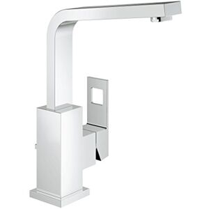Grohe 2313500E Eurocube Bathroom Tap (Pop-Up Waste, High Spout, 90 Degree Swivel Range and Ecojoy) Grohe 2313500E Eurocube Bathroom Tap (Pop-Up Waste, High Spout, 90 Degree Swivel Range and Ecojoy)