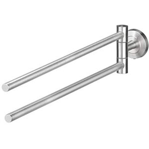 AMARE Rail 2-arm Silver Drilling or Gluing Holder Guest Hook Made of Stainless Steel Towel Dispenser Size 48 x 8 x 5.5 cm, Metal, stainlesssteel, Handtuchhalter 2-Armig AMARE Rail 2-arm Silver Drilling or Gluing Holder Guest Hook Made of Stainless Steel Towel Dispenser Size 48 x 8 x 5.5 cm, Metal, stainlesssteel, Handtuchhalter 2-Armig