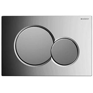 Geberit Sigma01 Push Button, for Dual Discharge: Glossy Chrome/Matt Chrome (115.770.KA.5) Geberit Sigma01 Push Button, for Dual Discharge: Glossy Chrome/Matt Chrome (115.770.KA.5)