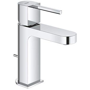 Grohe Plus Single Lever Basin Mixer, S-Size, Pop-Up Waste Set Water-Saving Tap in Chrome Finish 32612003 Grohe Plus Single Lever Basin Mixer, S-Size, Pop-Up Waste Set Water-Saving Tap in Chrome Finish 32612003