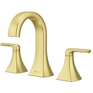 PFISTER Bruxie LF049BIEBG Bathroom Basin Faucet, 8 Inch, 2 Handles, 3 Holes, Brushed Gold Finish PFISTER Bruxie LF049BIEBG Bathroom Basin Faucet, 8 Inch, 2 Handles, 3 Holes, Brushed Gold Finish
