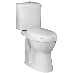 nuie DOCMP100 Single Flush Comfort Height Pan and Cistern WC Toilet, 860mm x 380mm, White nuie DOCMP100 Single Flush Comfort Height Pan and Cistern WC Toilet, 860mm x 380mm, White