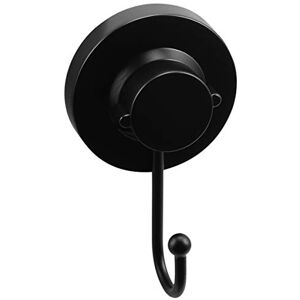 Cornat T3402501 3-in-1, Single, 3 Different Mounting Options with Suction Cup, Pad and Drilling Adhesive Hook/Towel Holder, Steel Plastic, Black (matt) Cornat T3402501 3-in-1, Single, 3 Different Mounting Options with Suction Cup, Pad and Drilling Adhesive Hook/Towel Holder, Steel Plastic, Black (matt)