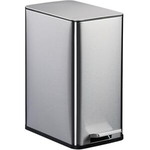Relaxdays Bathroom Pedal Bin, 10 Litres, Soft-Close Lid, Removable Inner Bucket, Metal, Sanitary Waste Disposal, Silver, 10% plastic 90% stainless steel, 10 L Relaxdays Bathroom Pedal Bin, 10 Litres, Soft-Close Lid, Removable Inner Bucket, Metal, Sanitary Waste Disposal, Silver, 10% plastic 90% stainless steel, 10 L