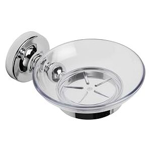 Croydex QM461941 Glue-Fix Worcester Soap Dish and Holder, Easy Fit No Drilling No Tools Croydex QM461941 Glue-Fix Worcester Soap Dish and Holder, Easy Fit No Drilling No Tools