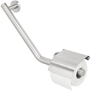 Tiger Boston Comfort & Safety Grab Rail with Toilet Roll Holder, Left, Stainless Steel Brushed Tiger Boston Comfort & Safety Grab Rail with Toilet Roll Holder, Left, Stainless Steel Brushed