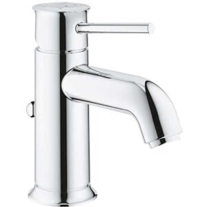 Grohe Start Classic Basin Mixer, S-Size, Water-Saving, with Pop-Up Waste Set, Metal Lever, Chrome 23810000 Grohe Start Classic Basin Mixer, S-Size, Water-Saving, with Pop-Up Waste Set, Metal Lever, Chrome 23810000