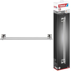 tesa UK tesa EKKRO Towel Rail No Drill Towel Holder in Chromed Metal Stainless Waterproof Includes Removable Glue Solution 112 mm x 640 mm x 50 mm tesa UK tesa EKKRO Towel Rail No Drill Towel Holder in Chromed Metal Stainless Waterproof Includes Removable Glue Solution 112 mm x 640 mm x 50 mm