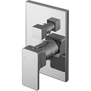 nuie WINMV12 Windon Modern Bathroom Concealed Manual Shower Valve with Diverter and Lever Handle, 180mm, Chrome nuie WINMV12 Windon Modern Bathroom Concealed Manual Shower Valve with Diverter and Lever Handle, 180mm, Chrome