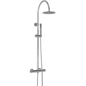 Hudson Reed A3530 Round Brass Thermostatic Bar Valve and Shower Kit with Single Function Handset, 1336mm, Chrome Hudson Reed A3530 Round Brass Thermostatic Bar Valve and Shower Kit with Single Function Handset, 1336mm, Chrome
