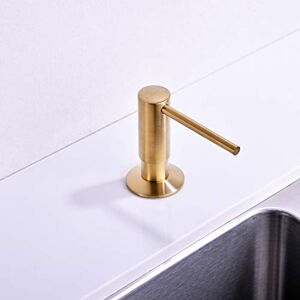 Avola Gold Soap Dispenser,Sold Brass Gold Soap Dispenser for Kitchen Sink,Commercial Liquid Dish Dispensers,Built in Kitchen Sink Soap Dispenser,Brushed Gold Lotion Dispenser Avola Gold Soap Dispenser,Sold Brass Gold Soap Dispenser for Kitchen Sink,Commercial Liquid Dish Dispensers,Built in Kitchen Sink Soap Dispenser,Brushed Gold Lotion Dispenser