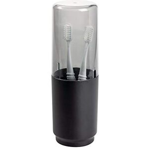 InterDesign iDesign 28027 Austin Case, Metal and Plastic Stand with Cover, Regular and Electric Toothbrush Holder, Matte Black, 7.6 cm in diameter x 22.9 cm InterDesign iDesign 28027 Austin Case, Metal and Plastic Stand with Cover, Regular and Electric Toothbrush Holder, Matte Black, 7.6 cm in diameter x 22.9 cm