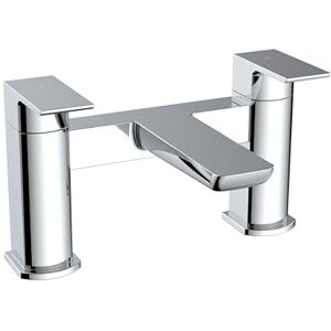 VeeBath Lagoon Soft Square Bath Filler Mixer – Modern Chrome Finish, Dual Lever Control, G3/4" BSP Inlet, Deck Mounted Square Bathroom Taps Pair, Bath and Basin Taps VeeBath Lagoon Soft Square Bath Filler Mixer – Modern Chrome Finish, Dual Lever Control, G3/4" BSP Inlet, Deck Mounted Square Bathroom Taps Pair, Bath and Basin Taps