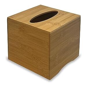 Osco Bamboo Square Tissue Box, Eco-Friendly Tissue Holder, Napkin Dispenser for Home Office Bathroom, Natural Bamboo Tissue Cover, Fits Standard Square Tissue Cartons, Single Osco Bamboo Square Tissue Box, Eco-Friendly Tissue Holder, Napkin Dispenser for Home Office Bathroom, Natural Bamboo Tissue Cover, Fits Standard Square Tissue Cartons, Single