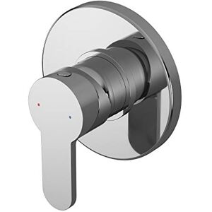 nuie ARVMV10 Arvan Modern Bathroom Round Concealed Manual Shower Valve with Lever Handle, 110mm, Chrome nuie ARVMV10 Arvan Modern Bathroom Round Concealed Manual Shower Valve with Lever Handle, 110mm, Chrome