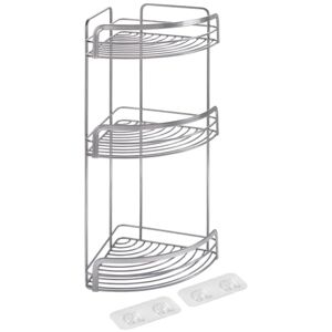 Metaltex Origin LUXY Bathroom Corner Shelving Unit 3-Tier No Drilling Self-Adhesive Metaltex Origin LUXY Bathroom Corner Shelving Unit 3-Tier No Drilling Self-Adhesive