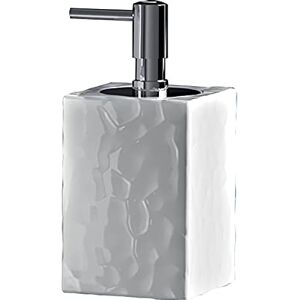 Gedy G-New Martina White Soap Dispenser for Bathroom, Stainless Steel and Cromall, Dimensions 16 x 7.5 x 7.5 cm and Weight 0.388 kg, Design R&S, Unique Gedy G-New Martina White Soap Dispenser for Bathroom, Stainless Steel and Cromall, Dimensions 16 x 7.5 x 7.5 cm and Weight 0.388 kg, Design R&S, Unique