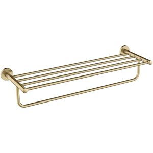 Kraus KEA-18842BG Elie Bathroom Shelf with Towel Bar, Brushed Gold Kraus KEA-18842BG Elie Bathroom Shelf with Towel Bar, Brushed Gold
