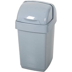 Addis 518460 Eco 100% Recycled Plastic Bathroom Kitchen Waste Roll Top Bin, 10 Litre, Light Grey Addis 518460 Eco 100% Recycled Plastic Bathroom Kitchen Waste Roll Top Bin, 10 Litre, Light Grey