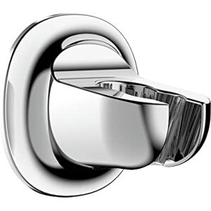 WENKO Libertà Shower Head Holder, Wall Holder for Hand Showers for Easy Attachment Without Drilling with Special Adhesive pad, Diameter 7 cm, Chrome WENKO Libertà Shower Head Holder, Wall Holder for Hand Showers for Easy Attachment Without Drilling with Special Adhesive pad, Diameter 7 cm, Chrome