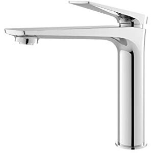 Balterley BTRI370 ǀ Modern Bathroom Tall Mono Basin Mixer Tap with Lever Handle, 225mm x 50mm x 250mm, Chrome Balterley BTRI370 ǀ Modern Bathroom Tall Mono Basin Mixer Tap with Lever Handle, 225mm x 50mm x 250mm, Chrome