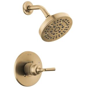 Delta Faucet Saylor 14 Series Gold Shower Valve Trim Kit, Shower System, Shower Faucet Set, Gold Shower Fixture, Shower Head and Handle Set, Champagne Bronze T14235-CZ (Valve Not Included) Delta Faucet Saylor 14 Series Gold Shower Valve Trim Kit, Shower System, Shower Faucet Set, Gold Shower Fixture, Shower Head and Handle Set, Champagne Bronze T14235-CZ (Valve Not Included)