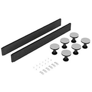 Hudson Reed nuie LEG1S ǀ Modern Bathroom Easy Plumb Leg & Plinth Set, for 700-900mm Square & Rectangular 'Pearlstone Matrix' Shower Tray, 700mm 900mm, Slate Grey Hudson Reed nuie LEG1S ǀ Modern Bathroom Easy Plumb Leg & Plinth Set, for 700-900mm Square & Rectangular 'Pearlstone Matrix' Shower Tray, 700mm 900mm, Slate Grey