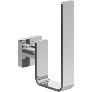 Villeroy & Boch Elements Striking spare toilet roll holder, holder for spare toilet rolls for wall installation, toilet paper storage made from brass, square, Chrome Villeroy & Boch Elements Striking spare toilet roll holder, holder for spare toilet rolls for wall installation, toilet paper storage made from brass, square, Chrome