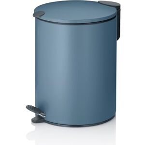 Kela Cosmetics Bin 3 L Blue Matt Silent-Close Lid Pedal Bin Bathroom Bin with Inner Bucket and Carry Handle Kela Cosmetics Bin 3 L Blue Matt Silent-Close Lid Pedal Bin Bathroom Bin with Inner Bucket and Carry Handle