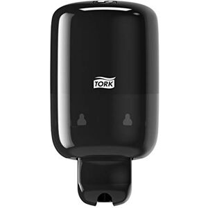 Tork Mini Liquid Soap Wall Mounted Dispenser for Liquid Soap, Shampoo, Lotion and Toilet Seat Cleaner, Elevation 561008 Compact, Economical S2 Dispenser System, Black Tork Mini Liquid Soap Wall Mounted Dispenser for Liquid Soap, Shampoo, Lotion and Toilet Seat Cleaner, Elevation 561008 Compact, Economical S2 Dispenser System, Black