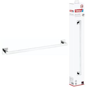 tesa UK tesa DELUXXE Single Towel Rail Self-Adhesive Towel Bar in Stainless-Steel Design Wall-Mounted Towel Holder Waterproof, incl. Power.Kit Adhesive Solution 50mm x 630mm x 73mm tesa UK tesa DELUXXE Single Towel Rail Self-Adhesive Towel Bar in Stainless-Steel Design Wall-Mounted Towel Holder Waterproof, incl. Power.Kit Adhesive Solution 50mm x 630mm x 73mm