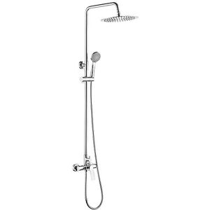 Ibergrif M17004 Prague, Column, Hand System, Hose, Adjustable Shower Bar and Stand, Black,Silver Ibergrif M17004 Prague, Column, Hand System, Hose, Adjustable Shower Bar and Stand, Black,Silver