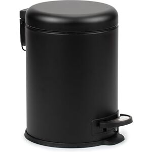 TATAY Bathroom Bin with Pedal 5L Strong and Elegant Stainless Steel Silent Soft Close Lid Removable and Hygienic Bucket Compact Design – Black Toilet Bin TATAY Bathroom Bin with Pedal 5L Strong and Elegant Stainless Steel Silent Soft Close Lid Removable and Hygienic Bucket Compact Design – Black Toilet Bin