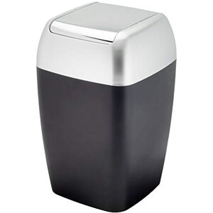 Spirella Retro Waste Bin 7L Black Large 1209570, White, Standard Spirella Retro Waste Bin 7L Black Large 1209570, White, Standard